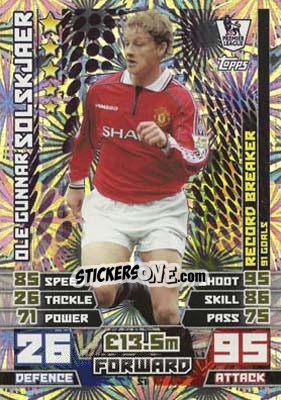 Sticker Ole Gunnar Solskjaer - English Premier League 2014-2015. Match Attax n. S1 - Topps