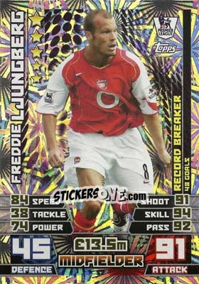Sticker Freddie Ljungberg - English Premier League 2014-2015. Match Attax n. S2 - Topps