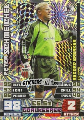 Sticker Peter Schmeichel - English Premier League 2014-2015. Match Attax n. S7 - Topps
