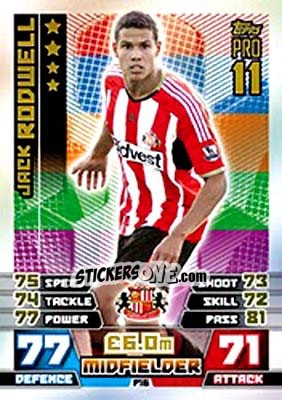 Cromo Jack Rodwell - English Premier League 2014-2015. Match Attax n. P16 - Topps