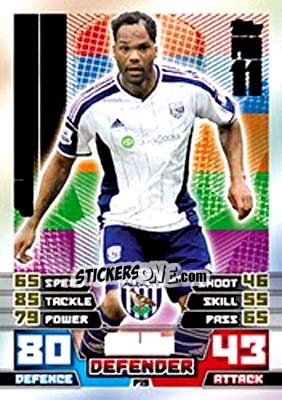 Sticker Joleon Lescott - English Premier League 2014-2015. Match Attax n. P19 - Topps