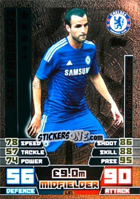 Sticker Cesc Fàbregas - English Premier League 2014-2015. Match Attax n. LE1s - Topps