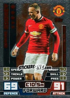 Sticker Wayne Rooney - English Premier League 2014-2015. Match Attax n. LE3 - Topps