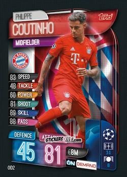 Cromo Philippe Coutinho - 2019-20 On-Demand Match Attax UEFA Champions League
 n. OD2 - Topps