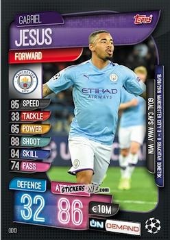 Cromo Gabriel Jesus - 2019-20 On-Demand Match Attax UEFA Champions League
 n. OD13 - Topps