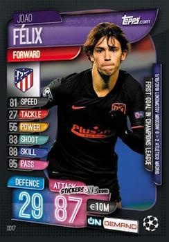Cromo Joao Felix - 2019-20 On-Demand Match Attax UEFA Champions League
 n. OD17 - Topps