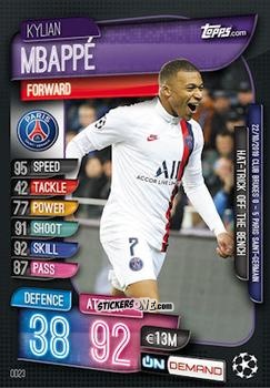 Figurina Kylian Mbappé - 2019-20 On-Demand Match Attax UEFA Champions League
 n. OD23 - Topps