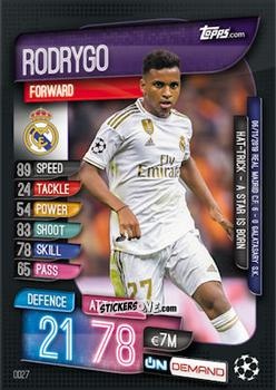 Cromo Rodrygo - 2019-20 On-Demand Match Attax UEFA Champions League
 n. OD27 - Topps