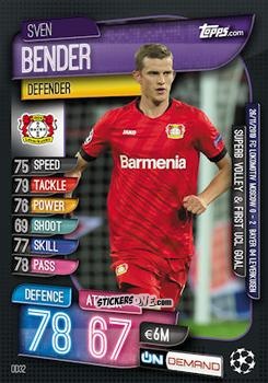 Cromo Sven Bender - 2019-20 On-Demand Match Attax UEFA Champions League
 n. OD32 - Topps
