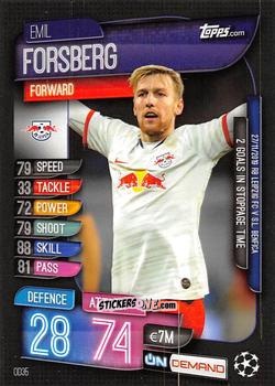 Cromo Emil Forsberg - 2019-20 On-Demand Match Attax UEFA Champions League
 n. OD35 - Topps