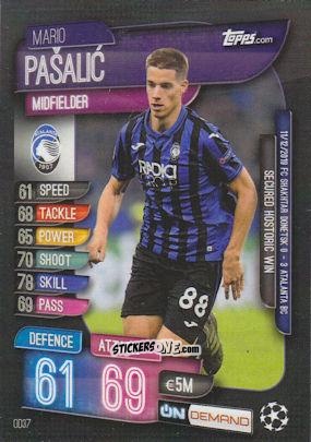 Figurina Mario Pasalic - 2019-20 On-Demand Match Attax UEFA Champions League
 n. OD37err - Topps
