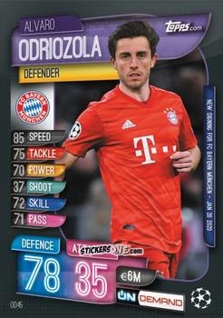 Cromo Alvaro Odriozola - 2019-20 On-Demand Match Attax UEFA Champions League
 n. OD45 - Topps