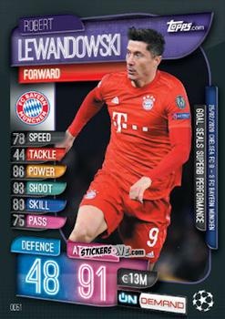 Sticker Robert Lewandowski - 2019-20 On-Demand Match Attax UEFA Champions League
 n. OD51 - Topps