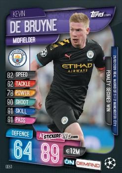 Figurina Kevin De Bruyne - 2019-20 On-Demand Match Attax UEFA Champions League
 n. OD53 - Topps