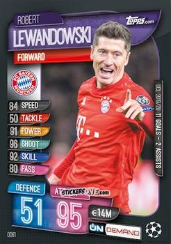Sticker Robert Lewandowski - 2019-20 On-Demand Match Attax UEFA Champions League
 n. OD61 - Topps