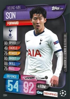 Cromo Son Heung-Min - 2019-20 On-Demand Match Attax UEFA Champions League
 n. OD64 - Topps