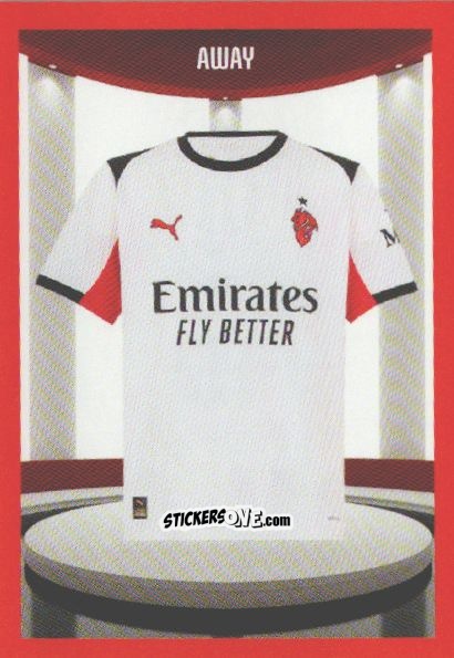 Figurina Divisa Away - A.C. Milan 2025-2026
 n. 15 - Euro Publishing
