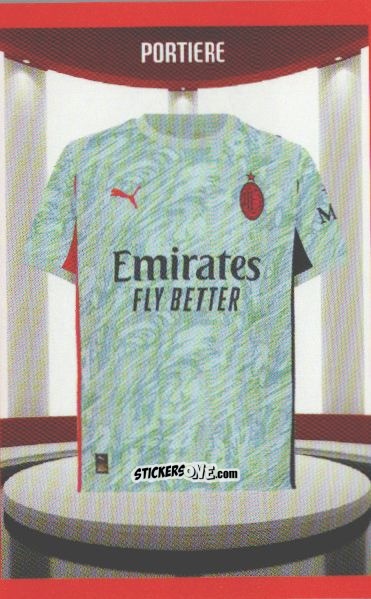 Figurina Divisa Portiere - A.C. Milan 2025-2026
 n. 17 - Euro Publishing
