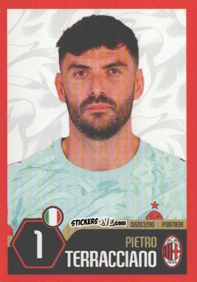 Cromo Pietro Terracciano - A.C. Milan 2025-2026
 n. 19 - Euro Publishing