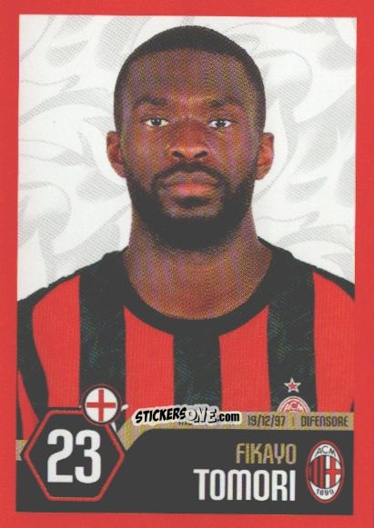 Sticker Fikayo Tomori - A.C. Milan 2025-2026
 n. 24 - Euro Publishing