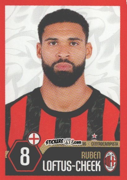 Cromo Ruben Loftus-cheek - A.C. Milan 2025-2026
 n. 31 - Euro Publishing