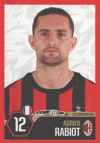 Figurina Adrien Rabiot - A.C. Milan 2025-2026
 n. 33 - Euro Publishing