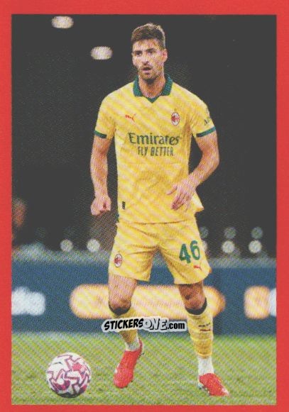 Figurina Matteo Gabbia - A.C. Milan 2025-2026
 n. 112 - Euro Publishing