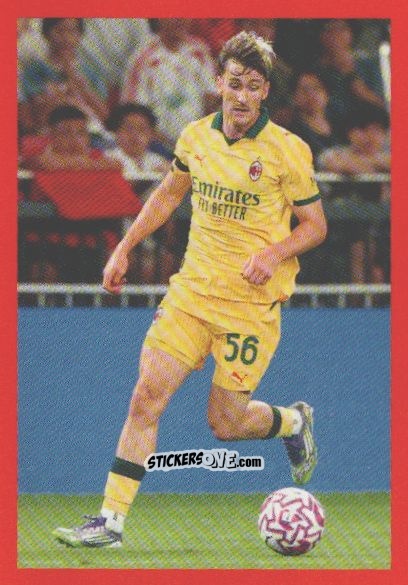 Cromo Alexis Saelemaekers - A.C. Milan 2025-2026
 n. 156 - Euro Publishing