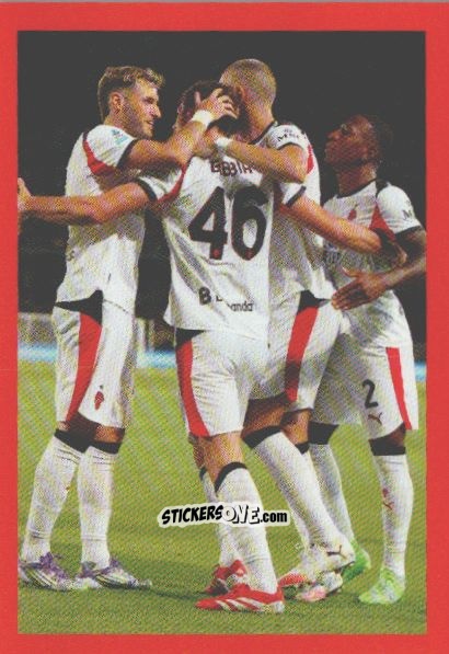 Figurina Esultanza - A.C. Milan 2025-2026
 n. 180 - Euro Publishing