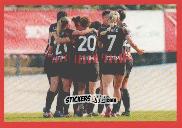 Figurina Milan Woman esultanza - A.C. Milan 2025-2026
 n. 191 - Euro Publishing