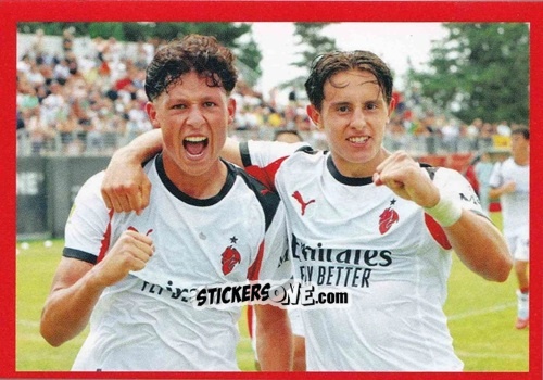 Figurina esultanza Primavera - A.C. Milan 2025-2026
 n. 200 - Euro Publishing
