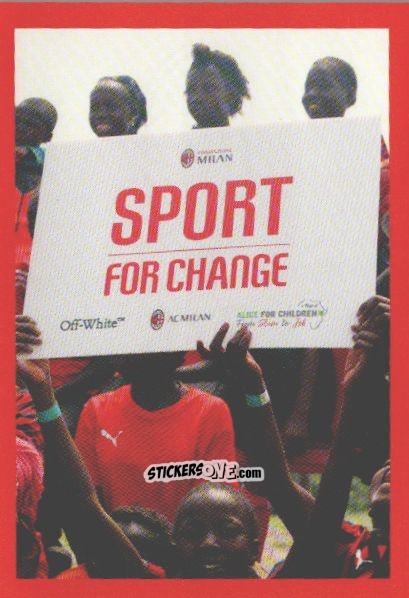 Cromo Slogan: Sport For Change - A.C. Milan 2025-2026
 n. 215 - Euro Publishing