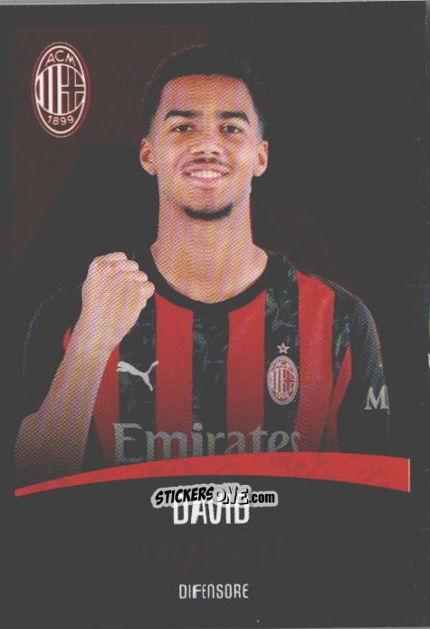 Sticker David Odogu - A.C. Milan 2025-2026
 n. M9 - Euro Publishing