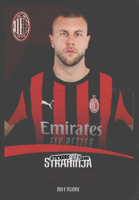 Sticker Strahinja Pavlovic - A.C. Milan 2025-2026
 n. M10 - Euro Publishing