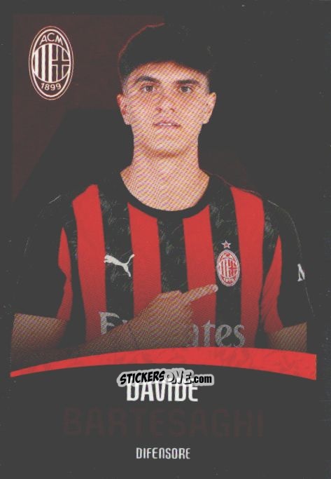 Cromo Davide Bartesaghi - A.C. Milan 2025-2026
 n. M11 - Euro Publishing