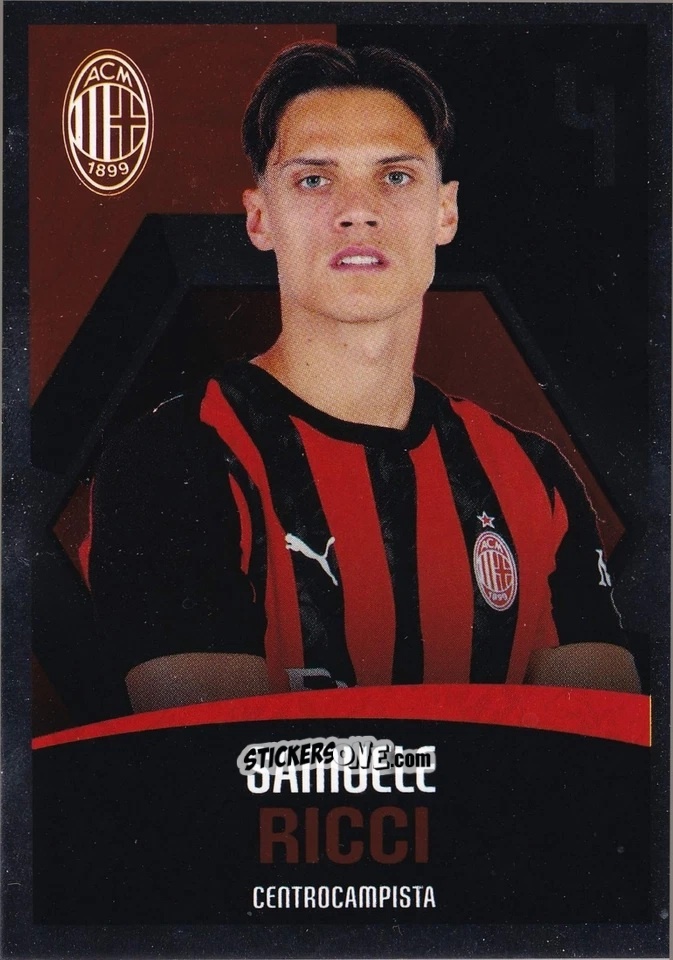 Cromo Samuele Ricci - A.C. Milan 2025-2026
 n. M13 - Euro Publishing