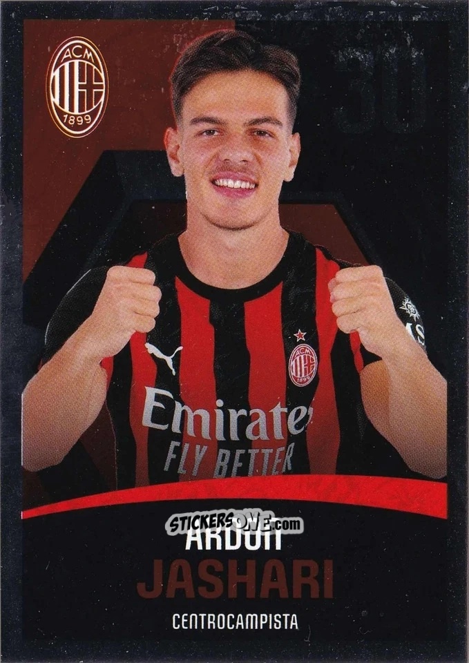 Cromo Ardon Jashari - A.C. Milan 2025-2026
 n. M19 - Euro Publishing