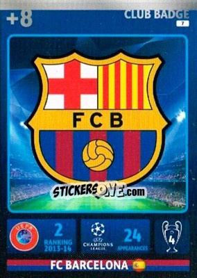 Sticker Team Logo - UEFA Champions League 2014-2015. Adrenalyn XL n. 7 - Panini