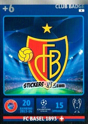 Sticker Team Logo - UEFA Champions League 2014-2015. Adrenalyn XL n. 8 - Panini