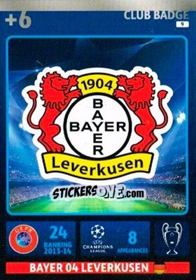 Sticker Team Logo - UEFA Champions League 2014-2015. Adrenalyn XL n. 9 - Panini