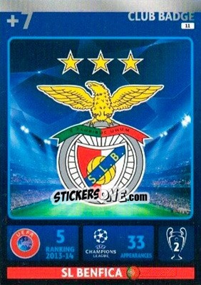 Sticker Team Logo - UEFA Champions League 2014-2015. Adrenalyn XL n. 11 - Panini