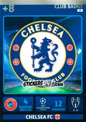 Sticker Team Logo - UEFA Champions League 2014-2015. Adrenalyn XL n. 13 - Panini