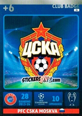 Sticker Team Logo - UEFA Champions League 2014-2015. Adrenalyn XL n. 14 - Panini