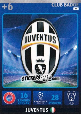 Sticker Team Logo - UEFA Champions League 2014-2015. Adrenalyn XL n. 16 - Panini