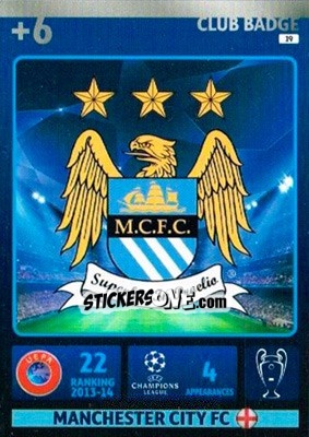 Sticker Team Logo - UEFA Champions League 2014-2015. Adrenalyn XL n. 19 - Panini