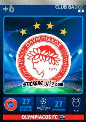 Sticker Team Logo - UEFA Champions League 2014-2015. Adrenalyn XL n. 21 - Panini