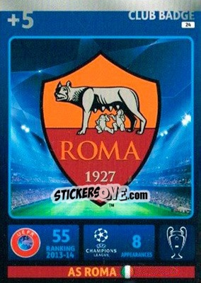 Sticker Team Logo - UEFA Champions League 2014-2015. Adrenalyn XL n. 24 - Panini