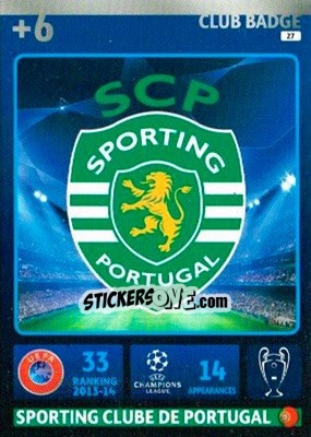 Sticker Team Logo - UEFA Champions League 2014-2015. Adrenalyn XL n. 27 - Panini