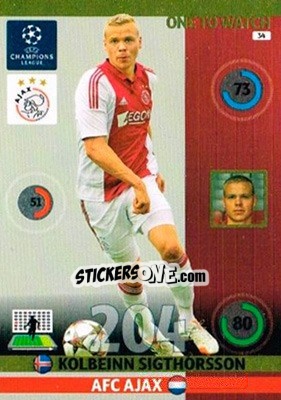 Sticker Kolbeinn Sigthórsson - UEFA Champions League 2014-2015. Adrenalyn XL n. 34 - Panini