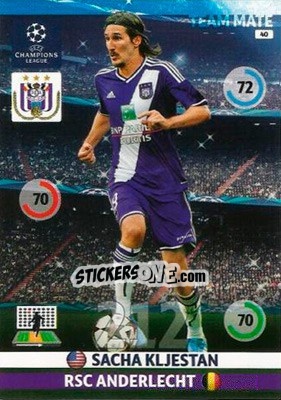 Sticker Sacha Kljestan - UEFA Champions League 2014-2015. Adrenalyn XL - Panini